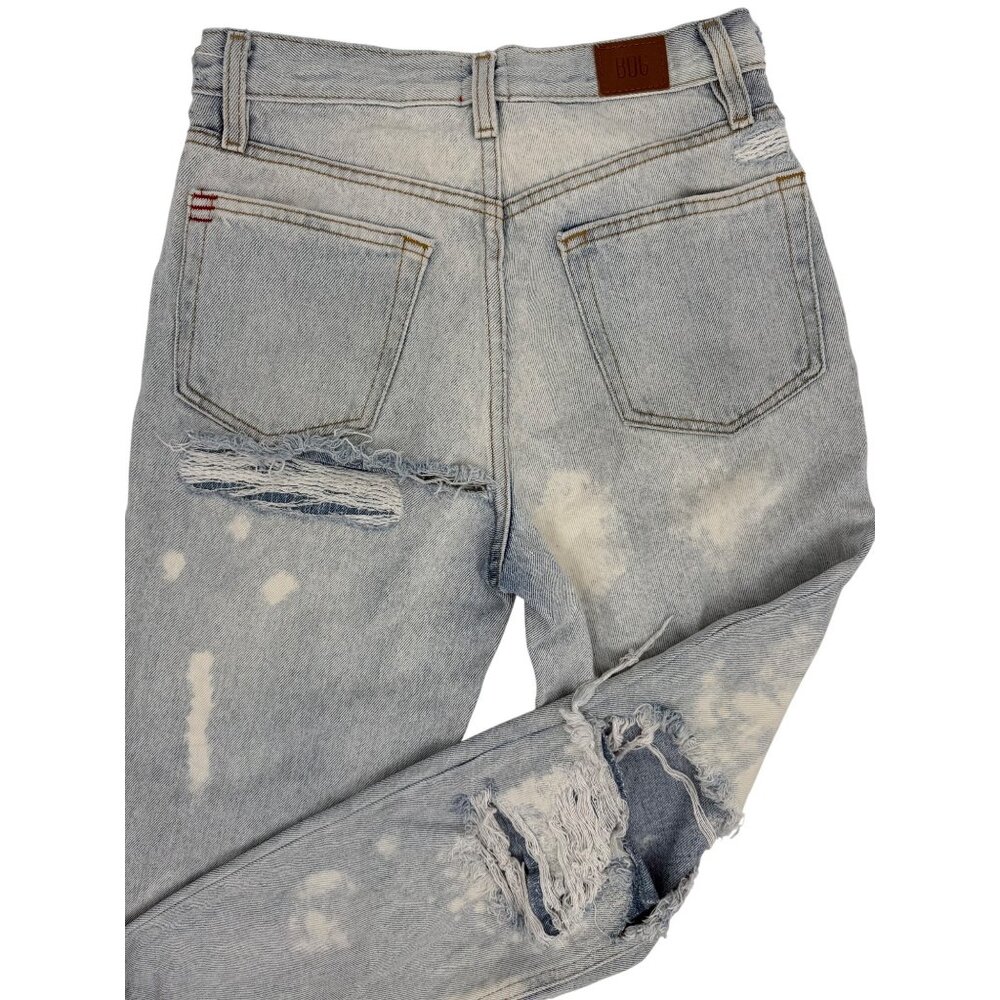 Urban Outfitters BDG Grunge 90s Ripped Distressed High Rise Straight Denim Jeans - Picture 13 of 16